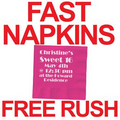 FAST Custom Printed Cocktail Napkins - FUSCHIA PINK - FREE RUSH SERVICE